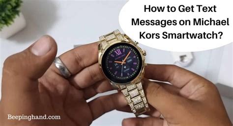 can you text on a michael kors smartwatch|How to Get Text Messages on Michael Kors Smartwatch: Easy .